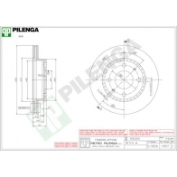 Тормозной диск PILENGA GZBV D 2364656 V897