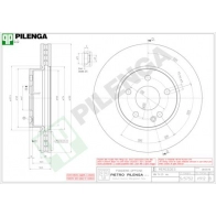 Тормозной диск PILENGA V912 2364672 58DG GRF