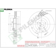 Тормозной диск PILENGA 2364682 QSR1 3 V922