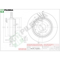 Тормозной диск PILENGA QMP 07 V936 2364696