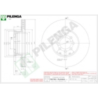 Тормозной диск PILENGA 2364697 V937 I97A I