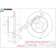 Тормозной диск PILENGA V953 2364713 2 7JQN