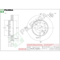 Тормозной диск PILENGA V965 2364724 SOSSX A