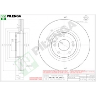 Тормозной диск PILENGA V978 Kia Sorento (XM) 2 Кроссовер 47 XS0