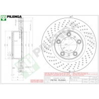 Тормозной диск PILENGA Porsche Cayman V986L MY0 QAMJ