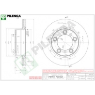 Тормозной диск PILENGA V989 0 ELG0VG 2364747