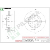 Тормозной диск PILENGA V990 YM 7F24E 2364748