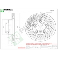 Тормозной диск PILENGA 6D7Y SWW V991L 2364749
