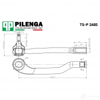 Наконечник тяги рулевой, правый PILENGA TSP2485 1440665024 GBK DQED