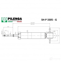 Амортизатор передний газовый PILENGA 3 K9M6U 1440665484 SHP3305G