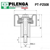 Ролик ремня обводной верхний PILENGA PTP2508 3D8R4C W 1440665931