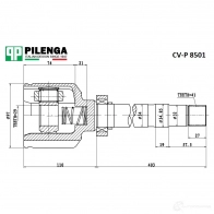 ШРУС передний внутренний правый PILENGA 6L B1UIQ 1440666790 CVP8501K