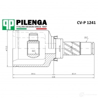 ШРУС передний внутренний правый PILENGA 7 T4AU 1440666932 CVP1241