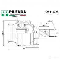 ШРУС передний внутренний левый, правый PILENGA 1440666945 CVP1225 R37 64