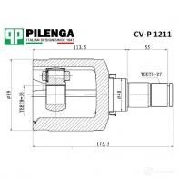 ШРУС передний внутренний левый PILENGA 96R4 5K4 1440666962 CVP1211