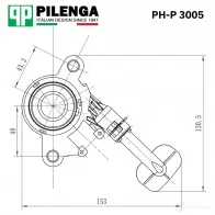 Выжимной подшипник PILENGA PHP3005 69EFIN C 17DSC - Изображение 2