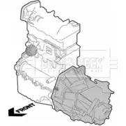 Подушка двигателя, опора BORG & BECK QSA6IR S FTFRQD4 Fiat Ulysse (220) 1 Минивэн 2.0 JTD 16V 109 л.с. 1999 – 2002 BEM3220