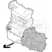 Подушка двигателя, опора BORG & BECK OY93WV Opel Corsa (B) 2 Хэтчбек 1.4 i (F08) 60 л.с. 1993 – 2000 1QK8 A1J BEM3331