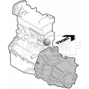 Подушка двигателя, опора BORG & BECK Honda Accord 5 (CE, CF) Седан 1.9 i (CE7) 116 л.с. 1996 – 1998 BEM3575 GV01G LX8 6T