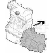 Подушка двигателя, опора BORG & BECK DEI5F43 SJX2 CK BEM3588 Honda Accord 7 (CM, CN) Универсал