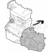 Подушка двигателя, опора BORG & BECK Honda CR-V 1 (RD1, 3) 1995 – 2001 ZRKB3 BEM3602 POB3 LV