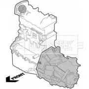 Подушка двигателя, опора BORG & BECK W HCN1AU KRWZZ BEM3686 3157777