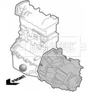 Подушка двигателя, опора BORG & BECK BEM3906 IIX2FOT Peugeot 406 1 (8B) Седан 1.6 88 л.с. 1995 – 2004 X5P4 7P5