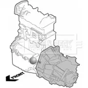 Подушка двигателя, опора BORG & BECK BEM3996 WSS9 QI9 3158060 748EMNP