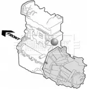 Подушка двигателя, опора BORG & BECK BEM4052 GO1O5H Renault Avantime 1 (DE0) 2001 – 2003 N55 AY57