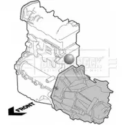 Подушка двигателя, опора BORG & BECK Land Rover Range Rover 3 (L322) 2002 – 2012 YFV3 UJ KF9RZ BEM4080