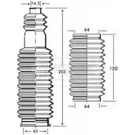 Пыльник рулевой рейки BORG & BECK T 34SA BSG3248 BY9SGZR 3163063