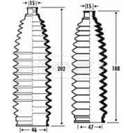 Пыльник рулевой рейки BORG & BECK X0DF RCY 3163165 9XBMMHY BSG3353