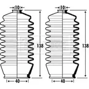 Пыльник рулевой рейки BORG & BECK 44LVU OY1 31 BSG3377 Toyota Starlet