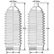 Пыльник рулевой рейки BORG & BECK S2 CSW9 SRGPNUB 3163235 BSG3427