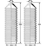 Пыльник рулевой рейки BORG & BECK B60XY0 3163237 BSG3429 TY WO2AM