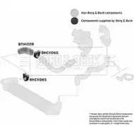 Патрубок интеркулера BORG & BECK bth1028 Fiat Doblo (119, 223) 1 Минивэн 1.9 JTD 105 л.с. 2003 – 2025 W84DT 59