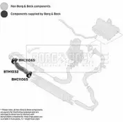 Патрубок интеркулера BORG & BECK Fiat Doblo (263) 2 Минивэн 2.0 D Multijet (263AxF1B) 135 л.с. 2010 – 2025 MQ0P 22 bth1032