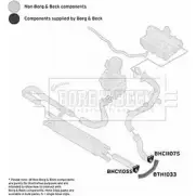 Патрубок интеркулера BORG & BECK bth1033 V0 J14TI 3166352