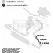 Патрубок интеркулера BORG & BECK bth1040 3166359 T2 HAGYV