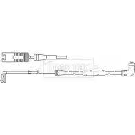 Датчик износа тормозных колодок BORG & BECK 3170702 RPT1BRD BWL3010 RZEI BHA
