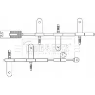 Датчик износа тормозных колодок BORG & BECK TDDZ W Mini Cooper (R50, R53) 1 Хэтчбек 1.6 Cooper S 170 л.с. 2004 – 2006 BWL3031 NWT8R