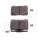 Тормозные колодки, дисковые, комплект JAPKO 2Z YM1BA 6CN8B4 3235964 50437