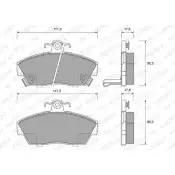 Тормозные колодки, дисковые, комплект WEEN 3253126 151-1026 2IO7GRN 21 520