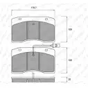 Тормозные колодки, дисковые, комплект WEEN 29075 3253146 151-1046 2 9074