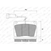Тормозные колодки, дисковые, комплект WEEN 3HF19J 3253186 151-1087 200 27