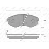 Тормозные колодки, дисковые, комплект WEEN D121WA2 2172 5 3253270 151-1171