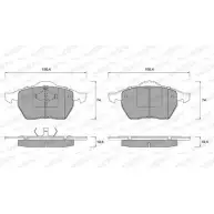 Тормозные колодки, дисковые, комплект WEEN 2162 4 Audi A4 (B5) 1 Универсал 1.8 T 180 л.с. 1997 – 2001 21640 151-1258