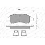 Тормозные колодки, дисковые, комплект WEEN 151-1273 2410 1 Citroen C4 1 (LC, PF2) Хэтчбек 1.6 16V Bio Flex 109 л.с. 2007 – 2008 PEZJ14