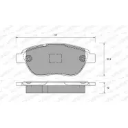 Тормозные колодки, дисковые, комплект WEEN Citroen C4 1 (LA, PF2) Купе 1.6 VTi 120 120 л.с. 2008 – 2011 6UA4E8 151-1278 23 600