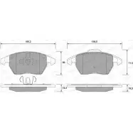 Тормозные колодки, дисковые, комплект WEEN 151-1280 23 589 Peugeot RCZ 1 (PF2) Купе 24153